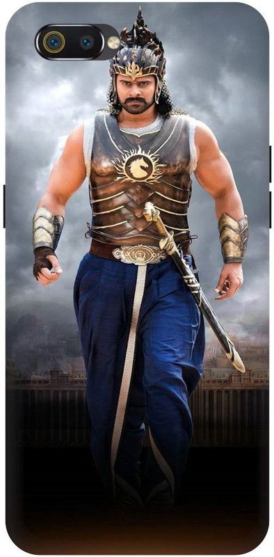 THE NARAYANA COLLECTIONS Back Cover for REALME C2-RMX1941-PRABHAS,REBEL,SOUTH,HERO,BAHUBALI,TELUGU  (Multicolor, Hard Case, Pack of: 1)