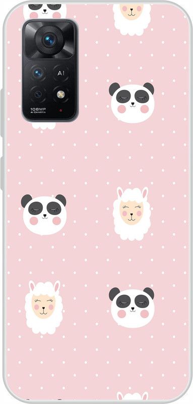 LoveCase Back Cover for Mi Redmi Note 11 Pro Plus 5G  (Pink, Silicon, Pack of: 1)