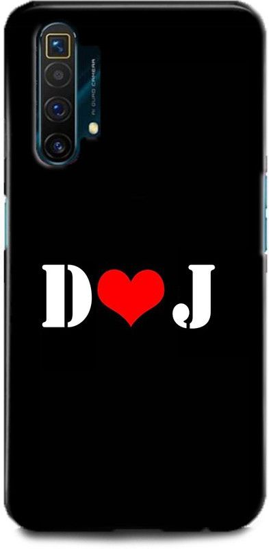 Afterglow Back Cover for Realme X3 D J, D LOVES J, NAME, LETTER, ALPHABET, DJ LOVE, HART  (Multicolor, Shock Proof, Pack of: 1)