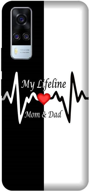 URCHIN Back Cover for Vivo Y51 mom dad, Mom Dad, Mom And Dad, Love, Lifeline, Love, Parents  (Multicolor, Shock Proof, Pack of: 1)