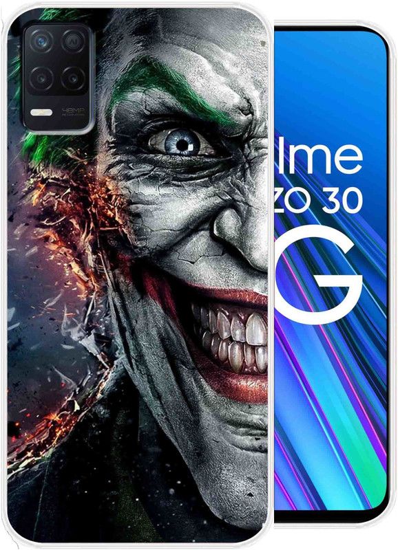 SuperQueen Back Cover for Realme Narzo 30 5G  (Multicolor, Flexible, Silicon, Pack of: 1)