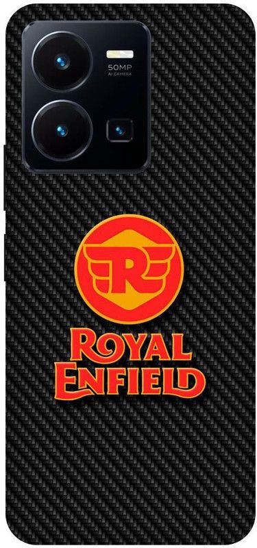 FRONK Back Cover for vivo Y35, V2205, ROYAL, ENFIELD, BULLET, CLASSIC, BIKE, LOVER, RACER  (Black, Hard Case, Pack of: 1)