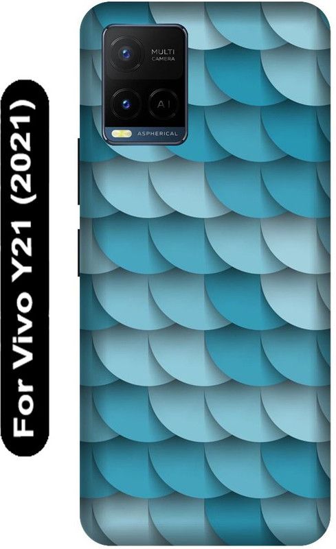 SSMORYA Back Cover for Vivo Y21 2021, Vivo V2111, Sky Blue Printed  (Multicolor, Hard Case, Pack of: 1)