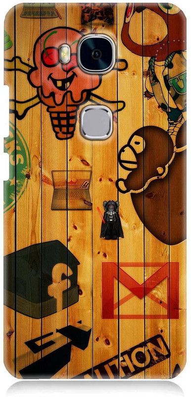 Smutty Back Cover for Honor 5X - Graffiti Print  (Multicolor, Hard Case, Pack of: 1)