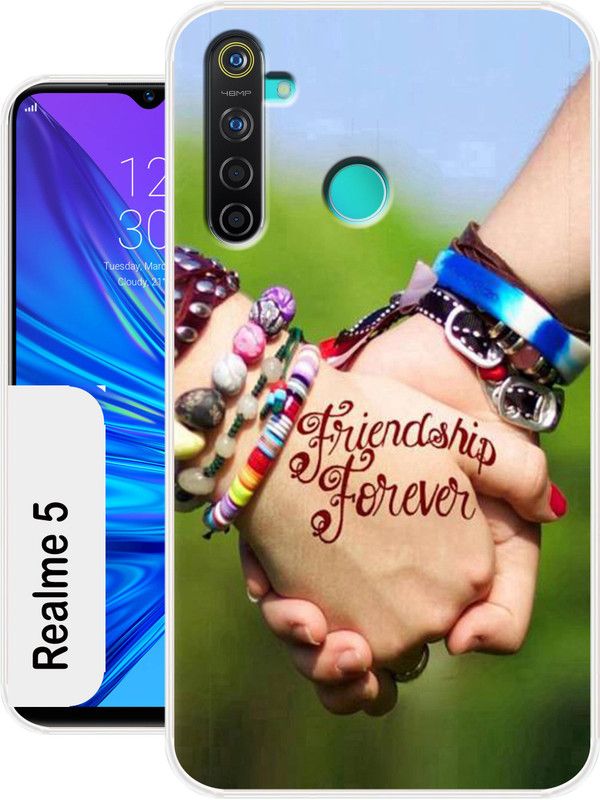 Allit Back Cover for Realme 5  (Multicolor, Dual Protection, Silicon, Pack of: 1)