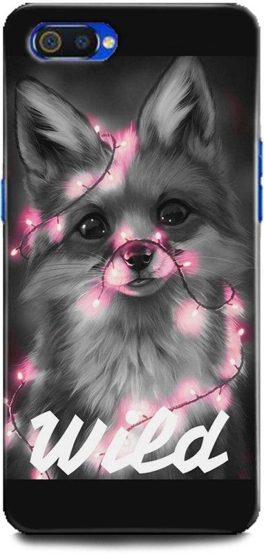 INTELLIZE Back Cover for Realme C2/RMX1945 cute dog,Printed  (Multicolor, Shock Proof, Pack of: 1)