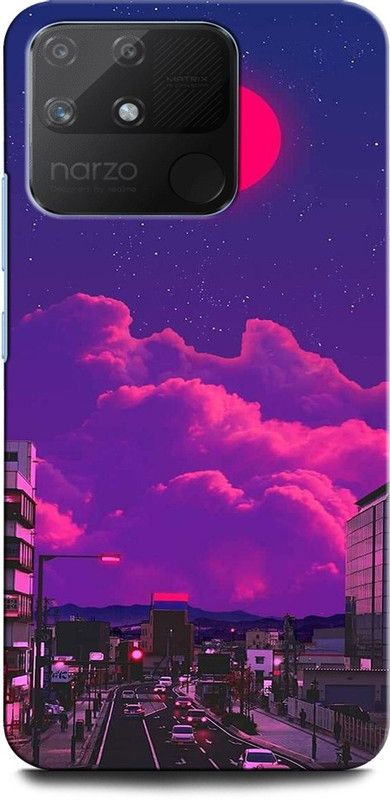 ORBIQE Back Cover for Realme Narzo 50A FEVER DREAM, NATURE, SKY, RED, UNIVERSE  (Multicolor, Hard Case, Pack of: 1)