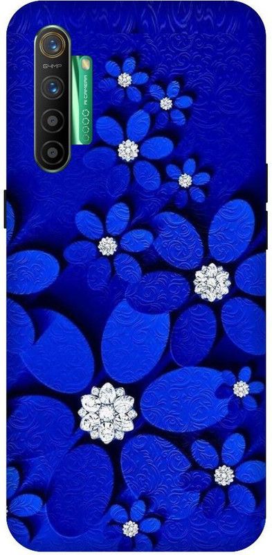 SSMORYA Back Cover for Realme X2, Blue flower Multicolour Printed  (Multicolor, Shock Proof, Pack of: 1)