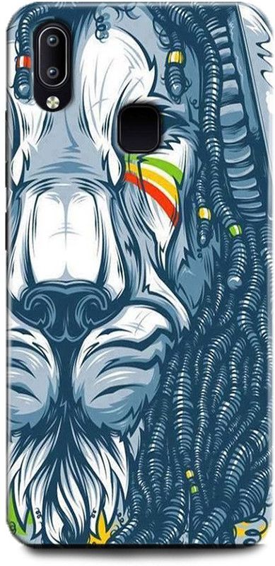 INDICRAFT Back Cover for Vivo V9, Vivo 1723 LION, THE KING OF JUNGAL, LION FACE, ABSTRACT ART  (Multicolor, Hard Case, Pack of: 1)
