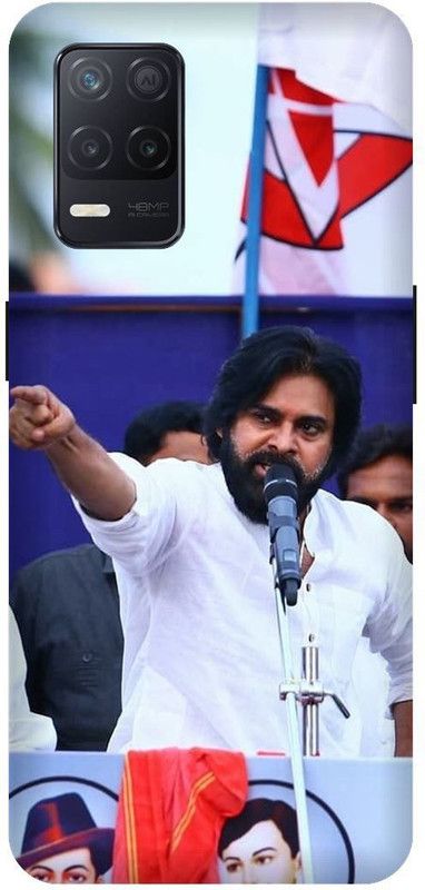 VS PRINT LINK Back Cover for Realme 8 (5G) ,RMX3241 ,pawan kalyan Southindian Superstar ,Printed  (White, Hard Case, Pack of: 1)