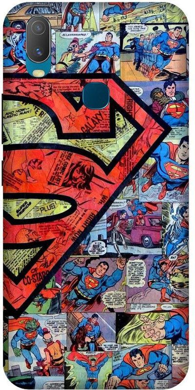 URCHIN Back Cover for Vivo U10 Superman, Superman Logo, Wallpaper, Superhero, DC comic, Movie, Comic  (Multicolor, Shock Proof)
