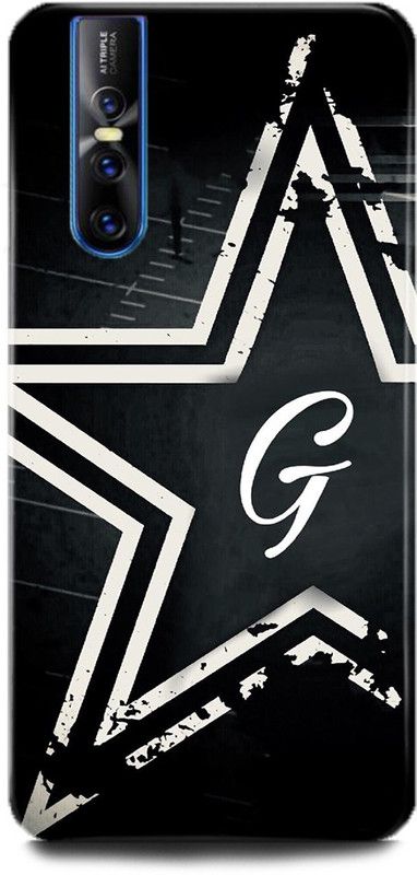 INDICRAFT Back Cover for Vivo V15 Pro, Vivo 1818, G letter, Printed  (Multicolor, Shock Proof)