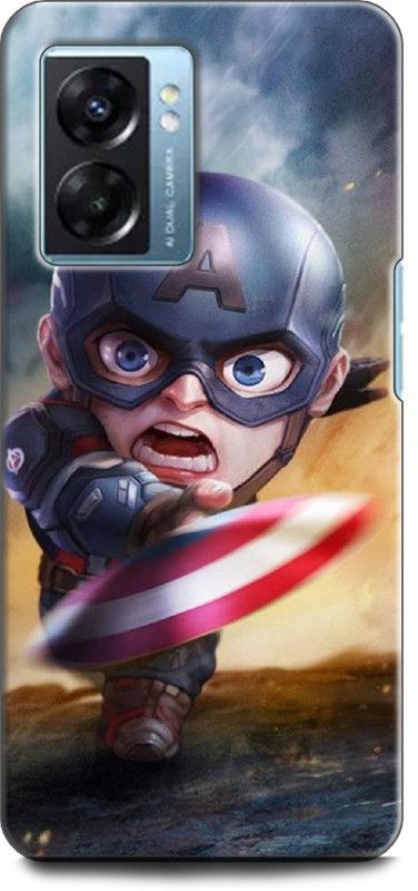 INDICRAFT Back Cover for Realme Narzo 50 5G, RMX3571 CAPTAIN AMERICA, AVENGER, SHIELD, COMICS, MARVEL  (Multicolor, Shock Proof, Pack of: 1)