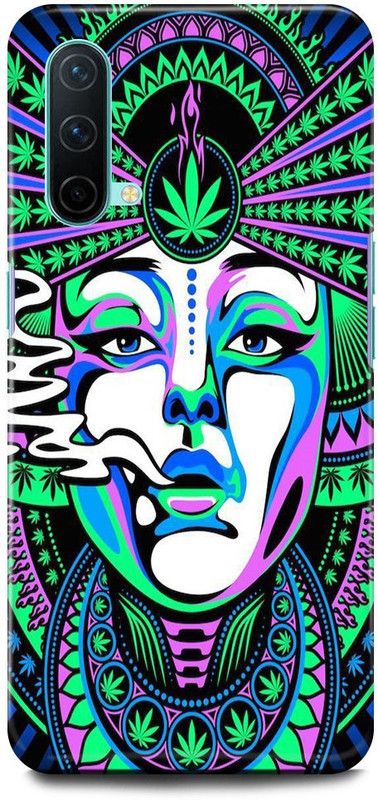 Dimora Back Cover for OnePlus Nord CE 5G , TRIPPYWEED ARTHIGH STONER ART OWL  (Green, Hard Case, Pack of: 1)