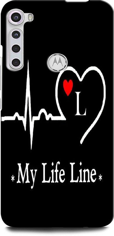 ORBIQE Back Cover for MOTOROLA One Fusion+ L, L LETTER, L ALPHABET, MY LIFE LINE L  (Multicolor, Hard Case, Pack of: 1)