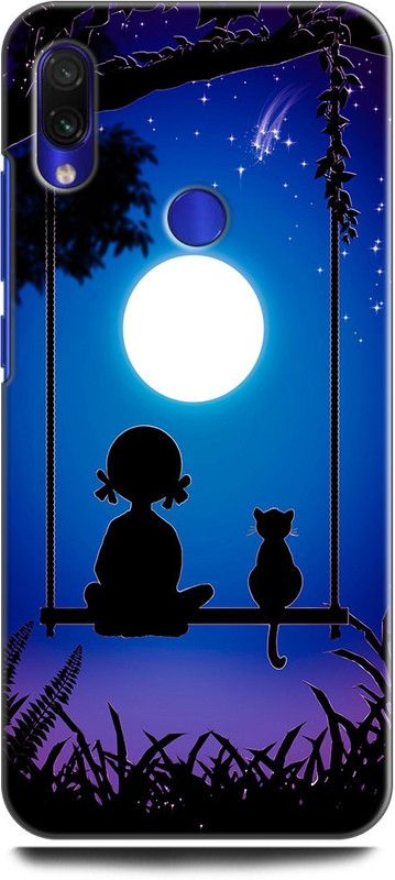 Wall Art Back Cover for Redmi Y3 FRIEND, MOON, ANIME, BFF, FOREVER, GIRLS, TRU, SKY, LOVE, HEART  (Multicolor, Dual Protection, Pack of: 1)
