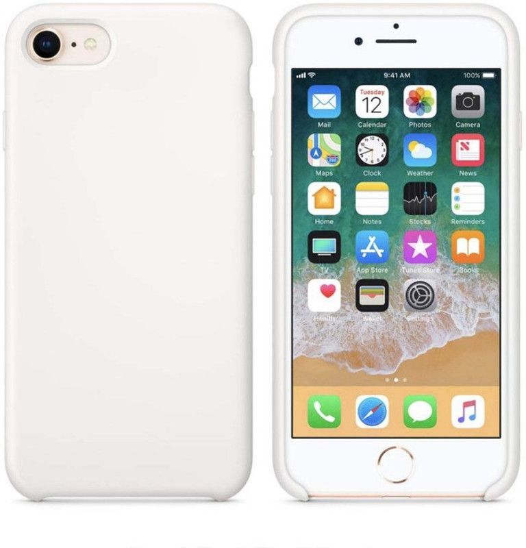Rakulo Back Cover for Apple Iphone SE 2020  (White, Grip Case, Silicon, Pack of: 1)