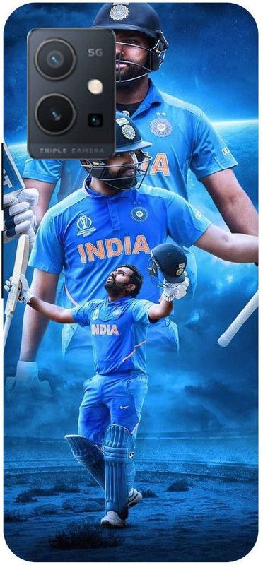 THE NARAYANA COLLECTIONS Back Cover for IQOO U5 5G-V2024A-ROHIT,SHARMNA,HITMAN,IPL,MUMBAI  (Multicolor, Hard Case, Pack of: 1)
