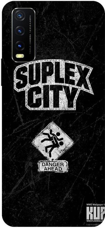 URCHIN Back Cover for Vivo Y20G suplex city, brock lesner, wwe, fighter, wrestler  (Multicolor, Shock Proof, Pack of: 1)
