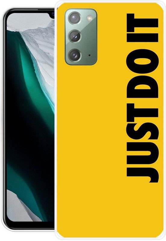 Krtagy Back Cover for Samsung Galaxy Note 20  (Black, Yellow, Dual Protection, Silicon, Pack of: 1)