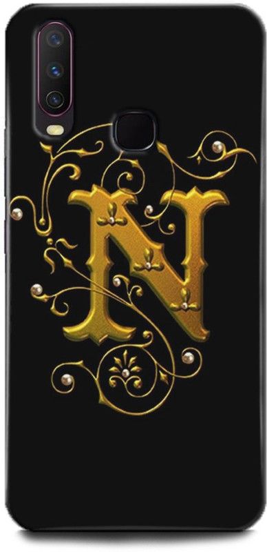 INTELLIZE Back Cover for Vivo Y17/1902 N letter,Printed  (Multicolor, Shock Proof)