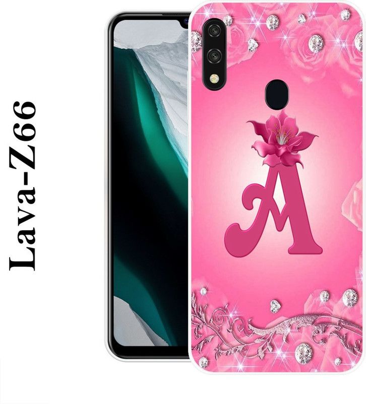 SHIVKUDI Back Cover for Lava Z66  (Pink, White, Silicon)