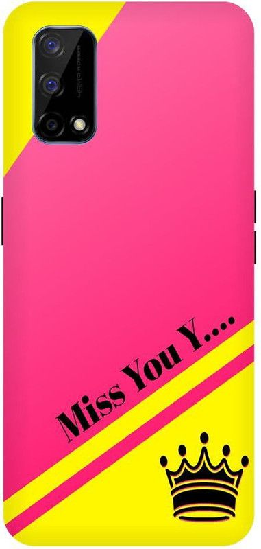 Bluvver Back Cover for Realme Narzo 30 Pro, RMX2117, Printed Miss you Y Letter Back Cover  (Multicolor, Hard Case, Pack of: 1)