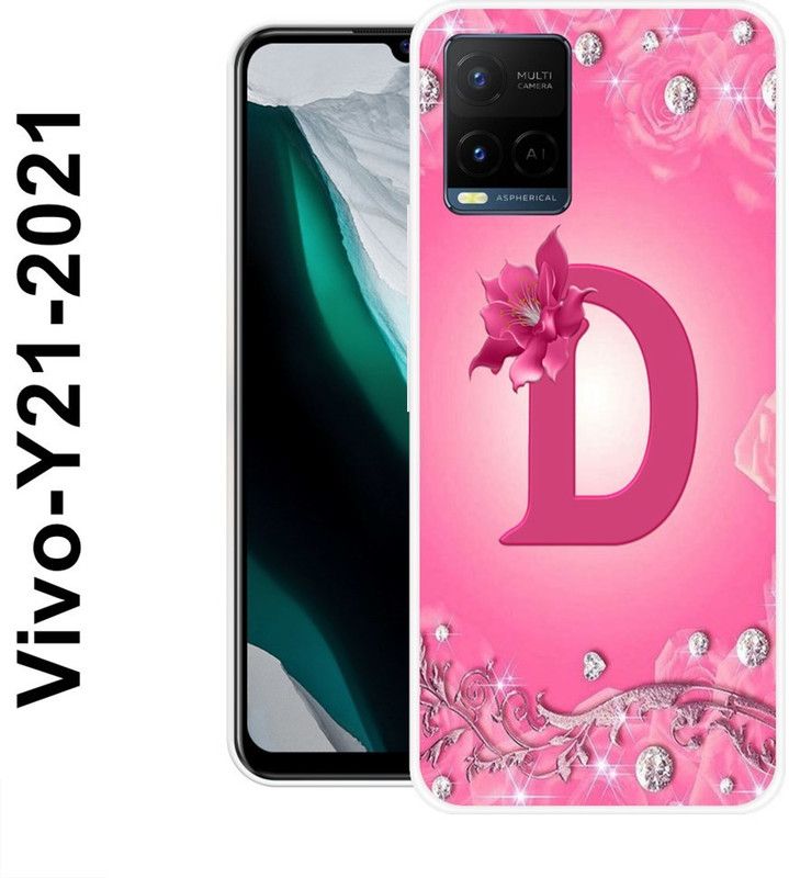 Sswastik Back Cover for Vivo Y21, Vivo Y21 2021, Vivo Y33s, Vivo Y21T, Vivo Y21A, Vivo Y21E, Vivo Y33T  (Pink, Silver, Grip Case, Silicon)