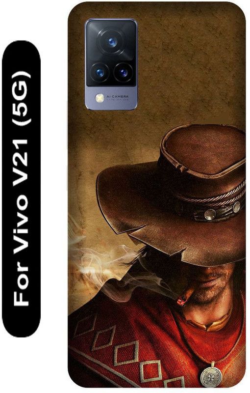 SSMORYA Back Cover for Vivo V21 5G, Hunter man Printed  (Multicolor, Hard Case, Pack of: 1)