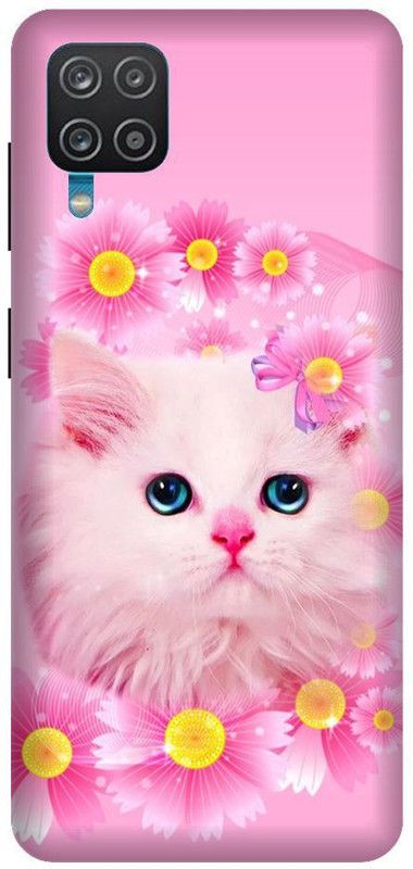 Vinsmoke Back Cover for Samsung M12 Hello Kitty, Cute, Kitty, Cartoon  (Multicolor, Shock Proof, Pack of: 1)