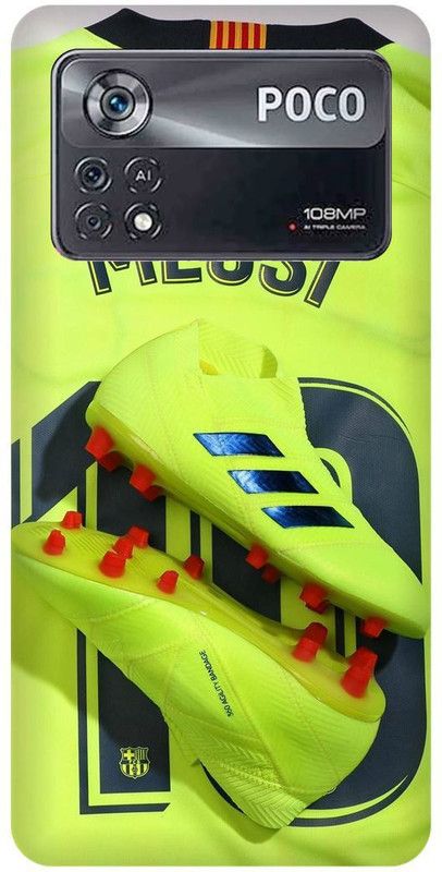 play fast Back Cover for POCO X4 Pro 5G, LIONEL, MESSI, 10, FOOTBALL, PLAYER  (Green, Hard Case, Pack of: 1)