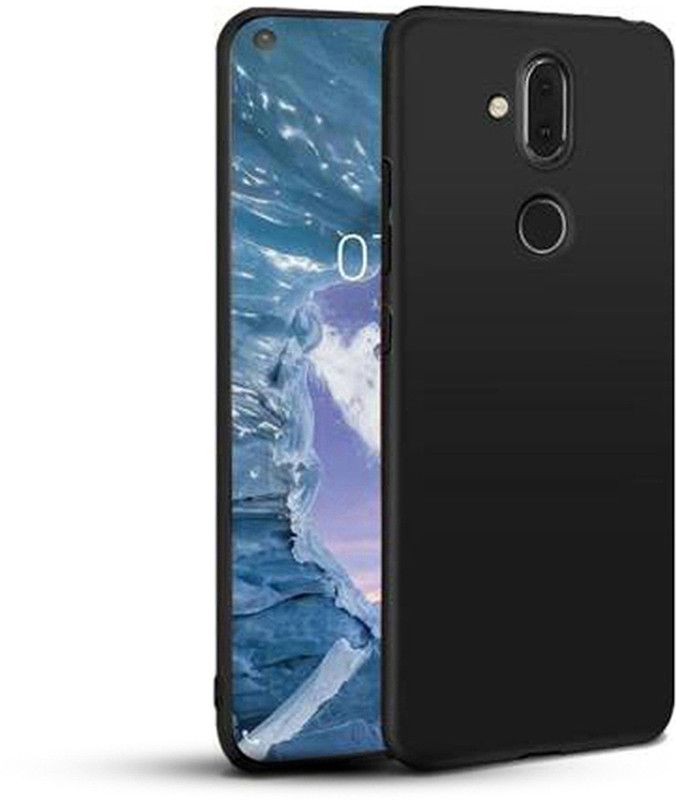 Stunny Back Cover for Nokia X71, Plain, Case, Cover  (Black, Shock Proof, Pack of: 1)