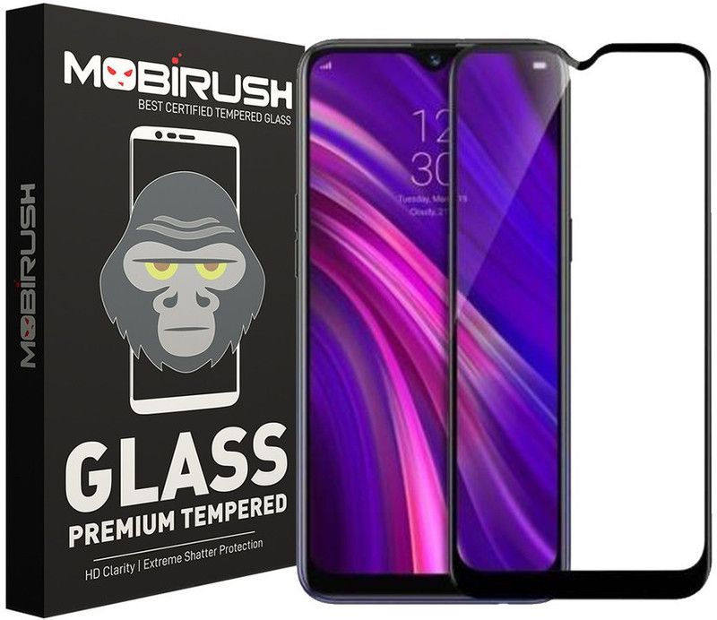MOBIRUSH Edge To Edge Tempered Glass for Realme Narzo 20  (Pack of 1)
