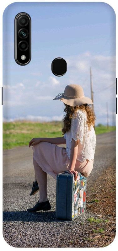 THESTONEWELL Back Cover for OPPO A31 INDIAN GRIL ON ROAD WHIGHT DRESS  (Multicolor, Waterproof, Pack of: 1)