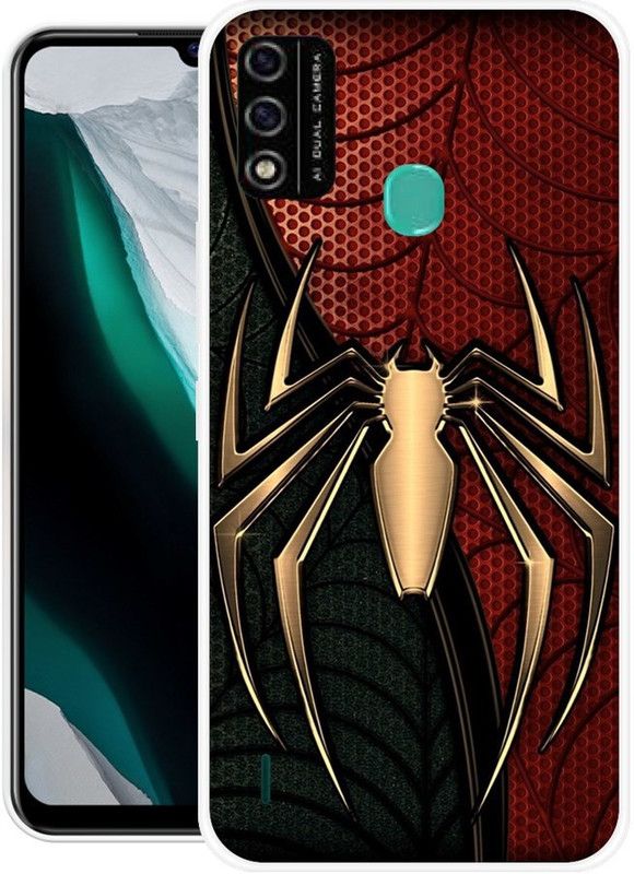 BLUEBUG Back Cover for Itel A48  (Multicolor, Grip Case, Silicon, Pack of: 1)