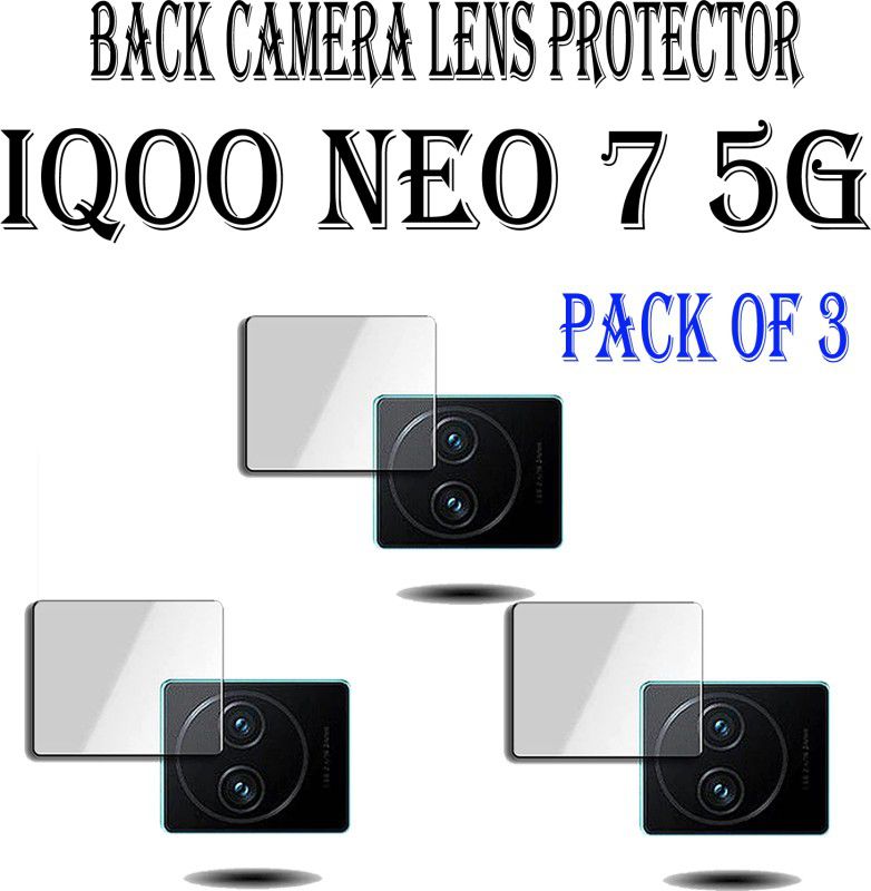 EJZATI Back Camera Lens Glass Protector for IQOO NEO 7 5G  (Pack of: 3)