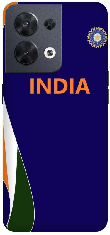 DIKRO Back Cover for OPPO Reno8 5G, CPH2359, TEAM, INDIA, DRESS, CODE, BLUE, JERSEY  (Blue, Hard Case, Pack of: 1)
