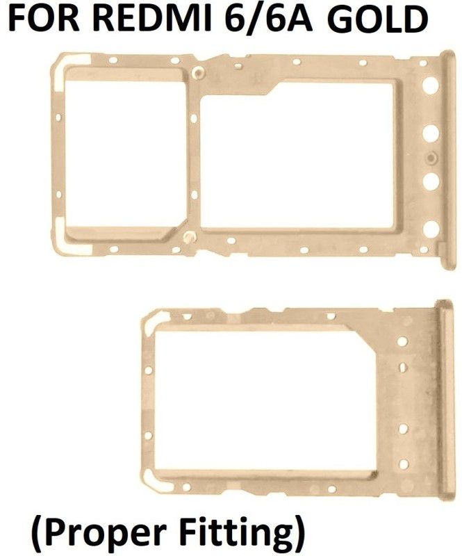 Furious3D Sim Card Tray  (Compatible With Redmi 6/6A (Gold)