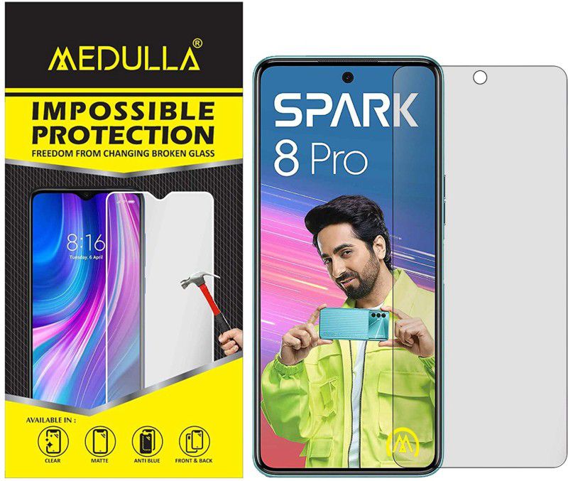 Medulla Impossible Screen Guard for Tecno Spark 8 Pro  (Pack of 1)