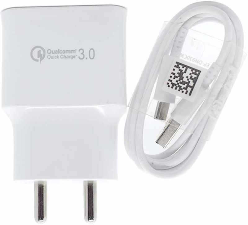 MR R KING&QUEEN 10 W NA 2.4 A Mobile SSAMMSUNG Galaxy M20 /M30 /M40 /A10s /A20s /A30s /A40s /A50s /A20 /A30 /A30 Charger with Detachable Cable  (White, Cable Included)