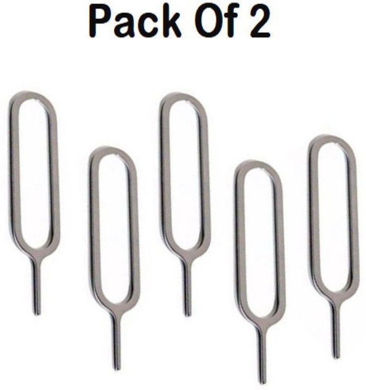 Dilurban (Set of 5 ) Sim Eject Needle Pin Key Tool for ejecting sim tray, Sim Card Metal Key Open Tray Remover Sim Adapter  (Steel)
