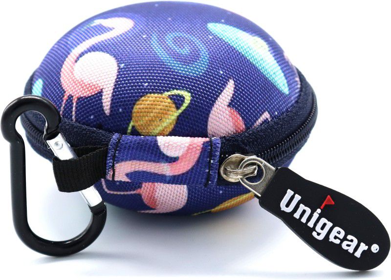 UNIGEAR Nylon Zipper Headphone Case  (Multicolor)