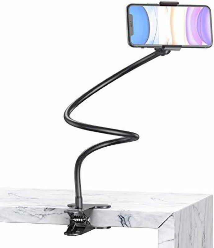 KXXO Flexible Mobile Stand Holder Metal Built -for Video Table Online Class Home Office Gift Desktop Heavy Duty Foldable Lazy Bracket Clip Mount Multi Angle Clamp for All Smartphones Mobile Holder