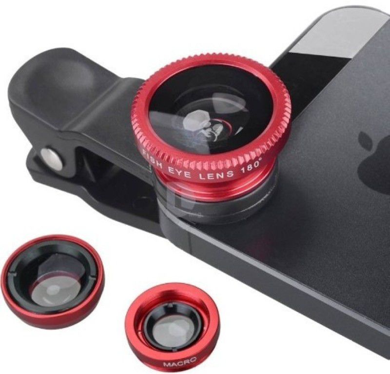 HOC TJS_588T_clip Lens||3 in 1 Lens|| Fish Eye Lens|| Macro Lens|| Wide Angle Lens Mobile Lens||Universal Mobile Lens ||Telescope Lens||Zoom Lens||So Best and Quality Compatible with all your devices Mobile Phone Lens