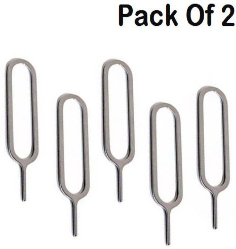 Dilurban (Pack of 5 ) Sim Eject Needle Pin Key Tool for ejecting sim tray, Sim Card Metal Key Open Tray Remover Sim Adapter  (Steel)
