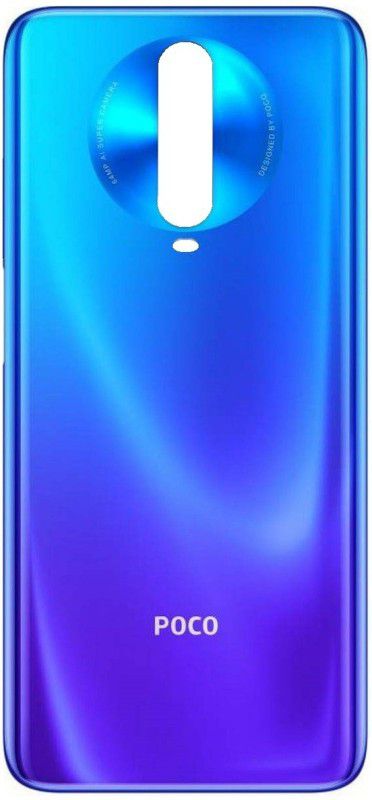 Sandreezz Xiaomi Poco X2 (Glass) Back Panel  (Blue)