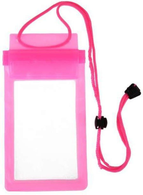 acd Pouch for Micromax Bolt Supreme Q300  (Pink, Transparent, Waterproof, Silicon)