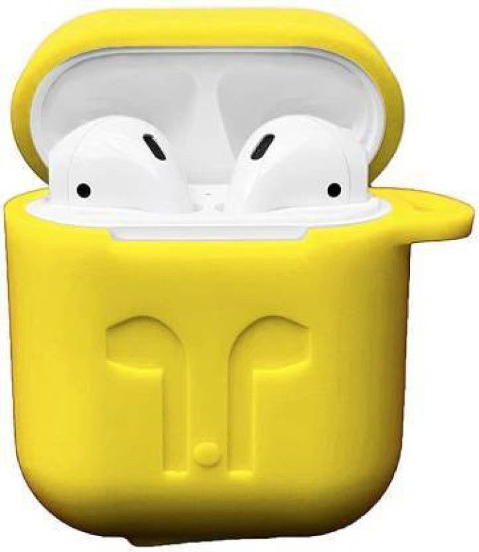 Appcloud Silicone Press and Release Headphone Case  (YELLOW)