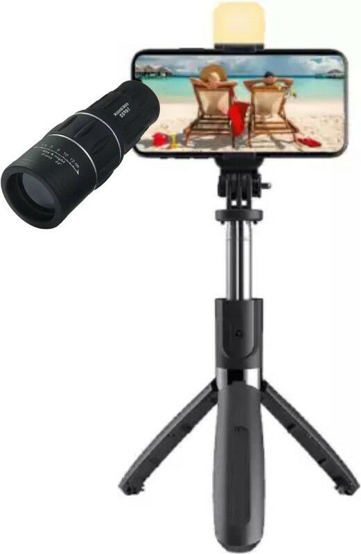 Rhobos 16 X 52 Dual Focus Zoom Optic Lens Armoring Monocular With H8 2in1 Tripod Mobile Phone Lens