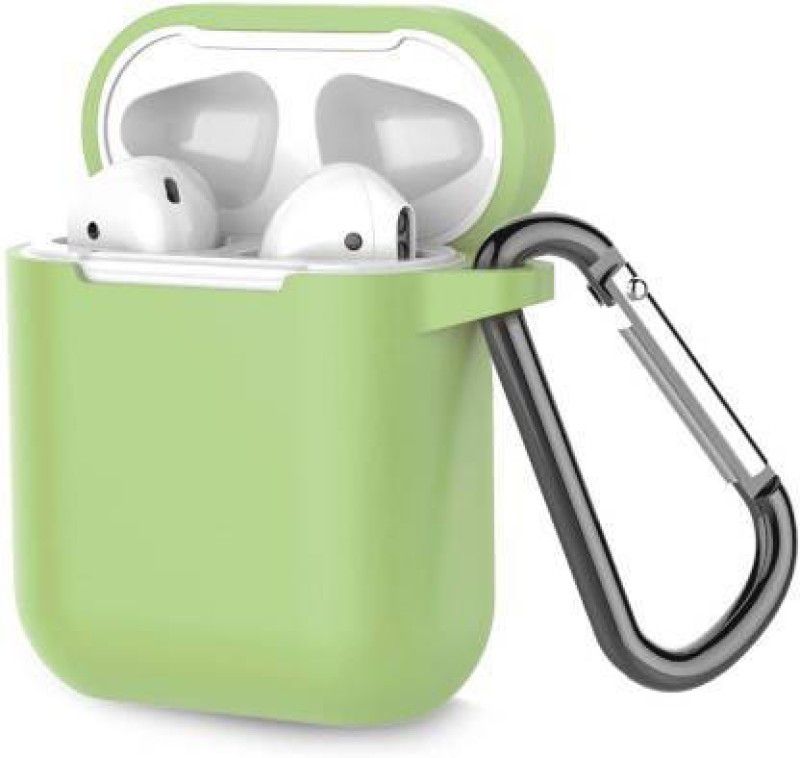 Appysun Silicone Press and Release Headphone Case  (Baby Green)